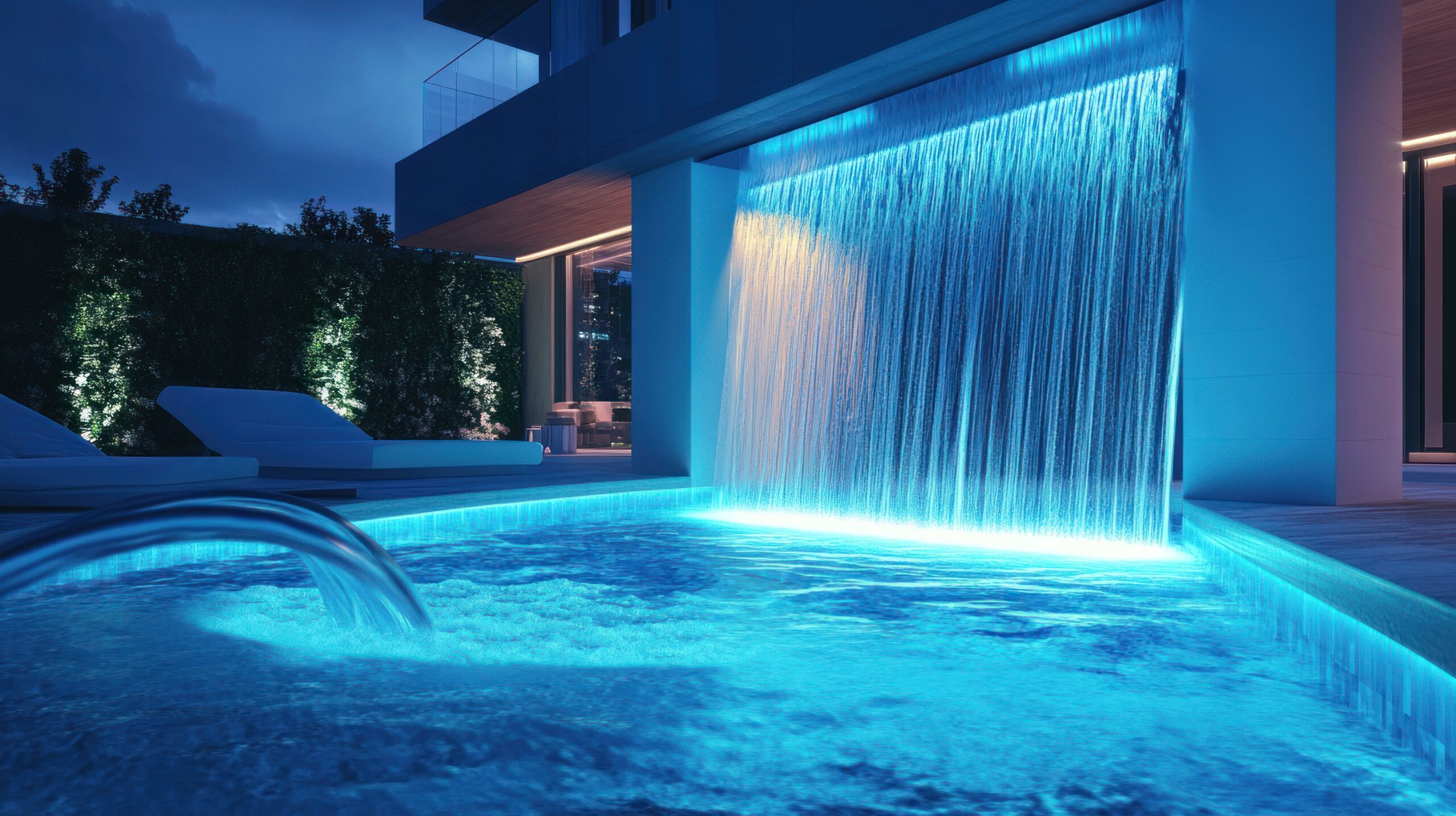 Piscinas iluminadas: como unir estética, tecnologia e bem-estar - Tholz